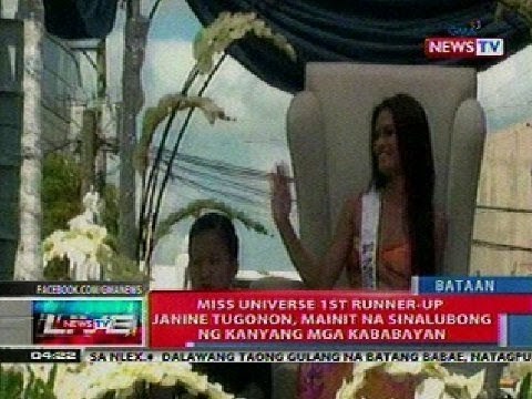 NTL: Miss Universe 1st runner-up Janine Tugonon, mainit na sinalubong ng kanyang mga kababayan