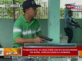 BT: Pagbabawal sa mga sibilyan na magkaroon ng baril, isinusulong ng Kamara