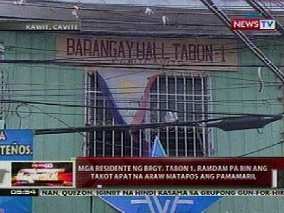QRT: Mga residente ng Brgy. Tabon 1, Cavite, ramdam pa rin ang takot 4 na araw matapos ang pamamaril