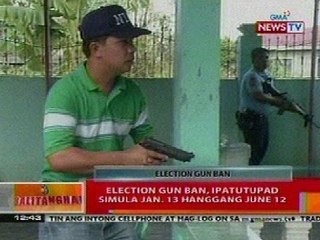 BT: Election gun ban, ipatutupad simula Jan 13 hanggang June 12