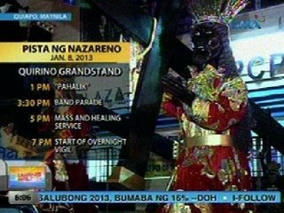 UB: Mahigit 3,000 pulis, ipapakalat para magbantay sa Pista ng Nazareno ngayong Miyerkules
