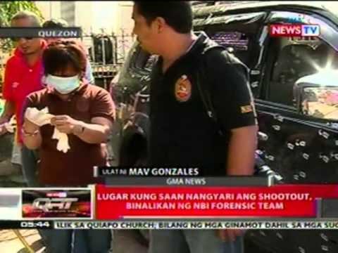 QRT: Lugar kung saan nangyari ang shootout, binalikan ng NBI forensic team