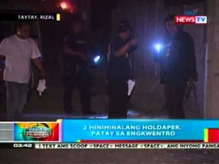 BP: 2 hinihinalang holdupper, patay sa engkwentro sa Rizal