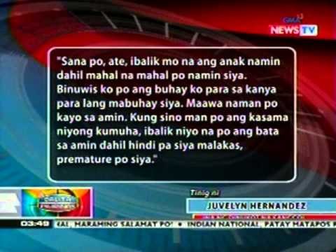 BP: Bagong-silang na sanggol, tinangay umano mula sa ospital