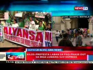 NTL: Kilos-protesta laban sa pag-phase out sa mga lumang SUV express