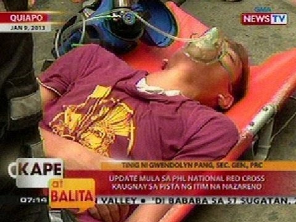 KB: Update mula sa PHL National Red Cross kaugnay sa mga nasugatan sa Pista ng Itim na Nazareno