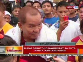 BT: Prusisyon ng Itim na Nazareno, mas mabilis ang usad ngayon kumpara noong nakaraang taon