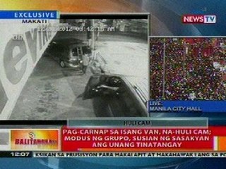 BT: Pag-carnap sa isang van sa Makati, na-huli cam