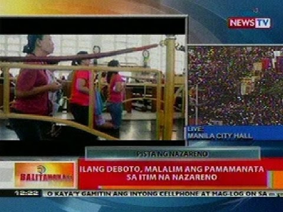 BT: Ilang deboto, malalim ang pamamanata sa Itim na Nazareno