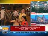 UB: Manny Pacquiao at kanyang pamilya, balik-Pilipinas na mula sa bakasyon sa Israel