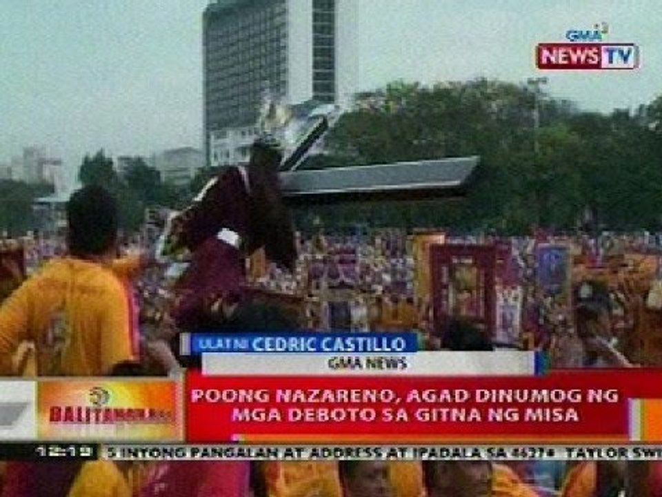 BT: Poong Nazareno, agad dinumog ng mga deboto sa gitna ng misa