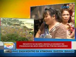 Download Video: UB: Negosyo sa Quiapo, masigla kasabay ng pagdagsa ng mga deboto ng Itim na Nazareno