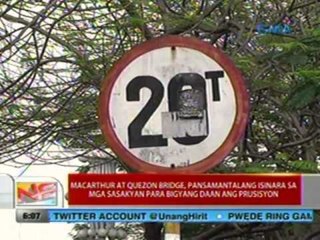 MacArthur at Quezon bridge, pansamantalang isinara sa mga sasakyan para bigyang daan ang prusisyon