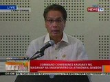 BT: Command conference kaugnay sa naganap na engkwentro sa Atimonan, Quezon