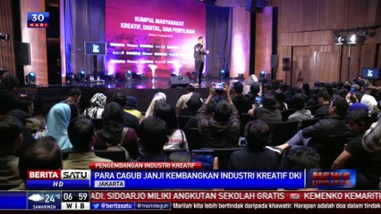 3 Cagub DKI Janji Kembangkan Industri Kreatif dan Digital