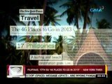 24 Oras: PHL, 17th sa '46 Places   to go in 2013'-- New York Times