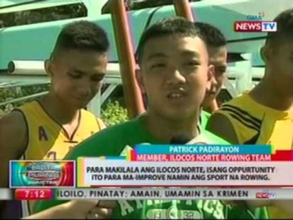 BP: Ilocos Norte rowing team, naghahanda na para sa 71st International Regatta Competition
