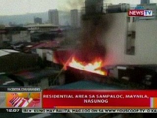 BT: Residential area sa Sampaloc, Maynila, nasunog
