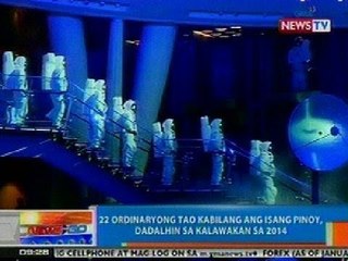 NTG: 22 ordinaryong tao kabilang ang isang Pinoy, dadalhin sa kalawakan sa 2014