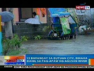NTG: 15 barangay sa Butuan City, binaha dahil sa pag-apaw ng Agusan River