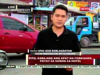 QRT: 7, kabilang ang ilang foreigner, patay sa sunog sa hotel sa Olongapo City