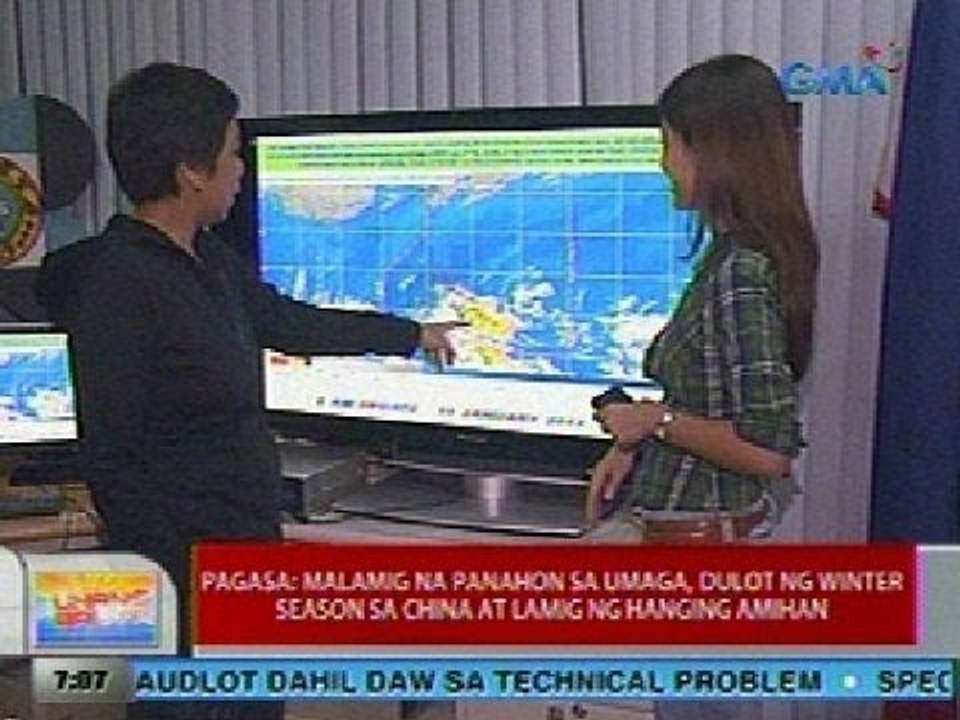 UB: PAGASA: Malamig na panahon sa umaga, dulot ng winter season sa China at lamig ng Hanging Amihan