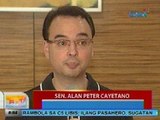 UB: 'Di pantay na pamamahagi ng pondo ni Sen. Pres. Enrile, 'di raw maganda ayon kay Sen. Alan Peter