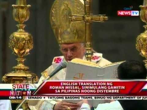 SONA: CBCP: Nagbago na ang ilang teksto at tugon sa misa, alinsunod sa utos ng Vatican