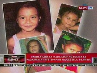 QRT: Pabuya sa ikadarakip ng suspek sa pagkamatay ni Nicole Ella, P2.4-M na