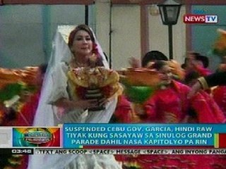 BP: Suspended Cebu Gov. Garcia, 'di pa raw tiyak kung sasayaw sa Sinulog Grand Parade