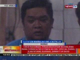 BT: Coco Rasuman, pinakakasuhan ng 2 pang syndicated estafa nf DOJ special panel