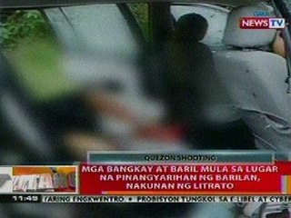BT: Mga bangkay at baril sa lugar na pinangyarihan ng shooutout sa Quezon, nakunan ng litrato
