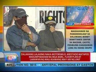 2 lalaki, arestado matapos makumpiskahan ng mga baril, floor plan at larawan ng may-ari ng unit