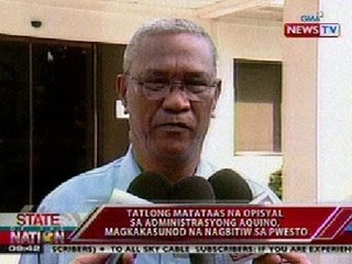 SONA: 3 matataas na opisyal sa administrasyong Aquino, magkakasunod na nagbitiw sa pwesto
