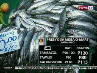 Download Video: SONA: Presyo ng ilang isda sa palengke, tumaas