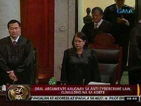 24Oras: Oral arguments kaugnay sa Anti Cybercrime Law, gumulong na sa Korte Suprema