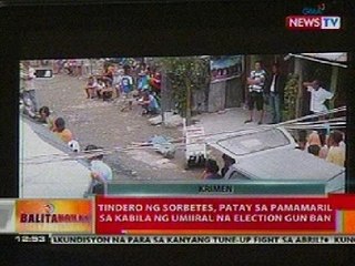 BT: Tindero ng sorbetes sa Tondo, patay sa pamamaril