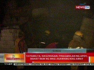 BT: 10 pamilya sa Las Piñas, nasunugan