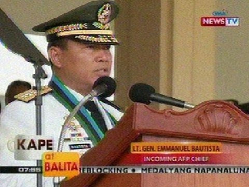 KB: Lt. Gen. Bautista, pormal nang umupo bilang chief of staff ng AFP