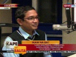 KB: Ilan pang senatorial candidates, sumalang sa programang 'Ikaw na ba?' ng DZBB