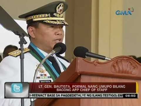 24 Oras: Lt. Gen. Bautista, pormal nang umupo bilang bagong AFP Chief of Staff