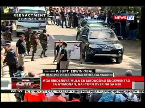 QRT: Mga ebidensya mula sa madugong engkwentro sa Atimonan, nai-turn over na sa NBI