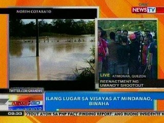 NTG: Ilang lugar sa Visayas at Mindanao, binaha