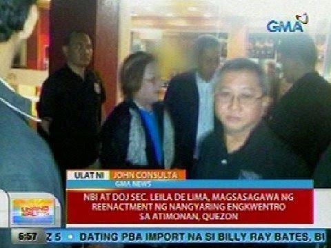 UB: NBI at DOJ Sec. De Lima, magsasagawa ng reenactment ng nangyaring engkwentro sa Atimonan