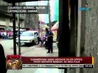 24 Oras: Guwardiyang nang-hostage sa SSS office, patay matapos mabaril ng mga pulis
