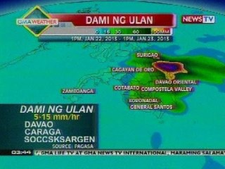 Download Video: BP: Weather update as of 3:44 p.m. (Jan 22, 2013)