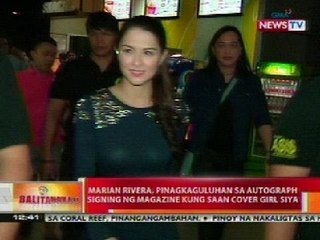 BT: Marian Rivera, pinagkaguluhan sa autograph signing ng magazine kung saan cover girl siya
