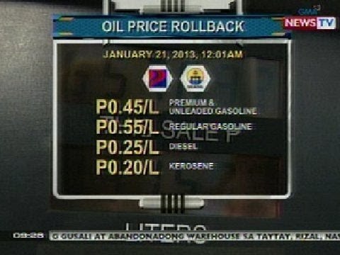 NTG: Ilang oil firms, nagpatupad ng rollback sa kanilang produktong petrolyo