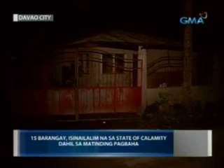 Saksi: Ilang lugar sa Brgy. Tigatto, Davao City, wala pa ring kuryente That's it for Monday