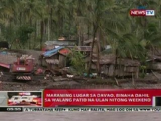 QRT: Ilang lugar sa Davao, binaha dahil sa walang patid na ulan